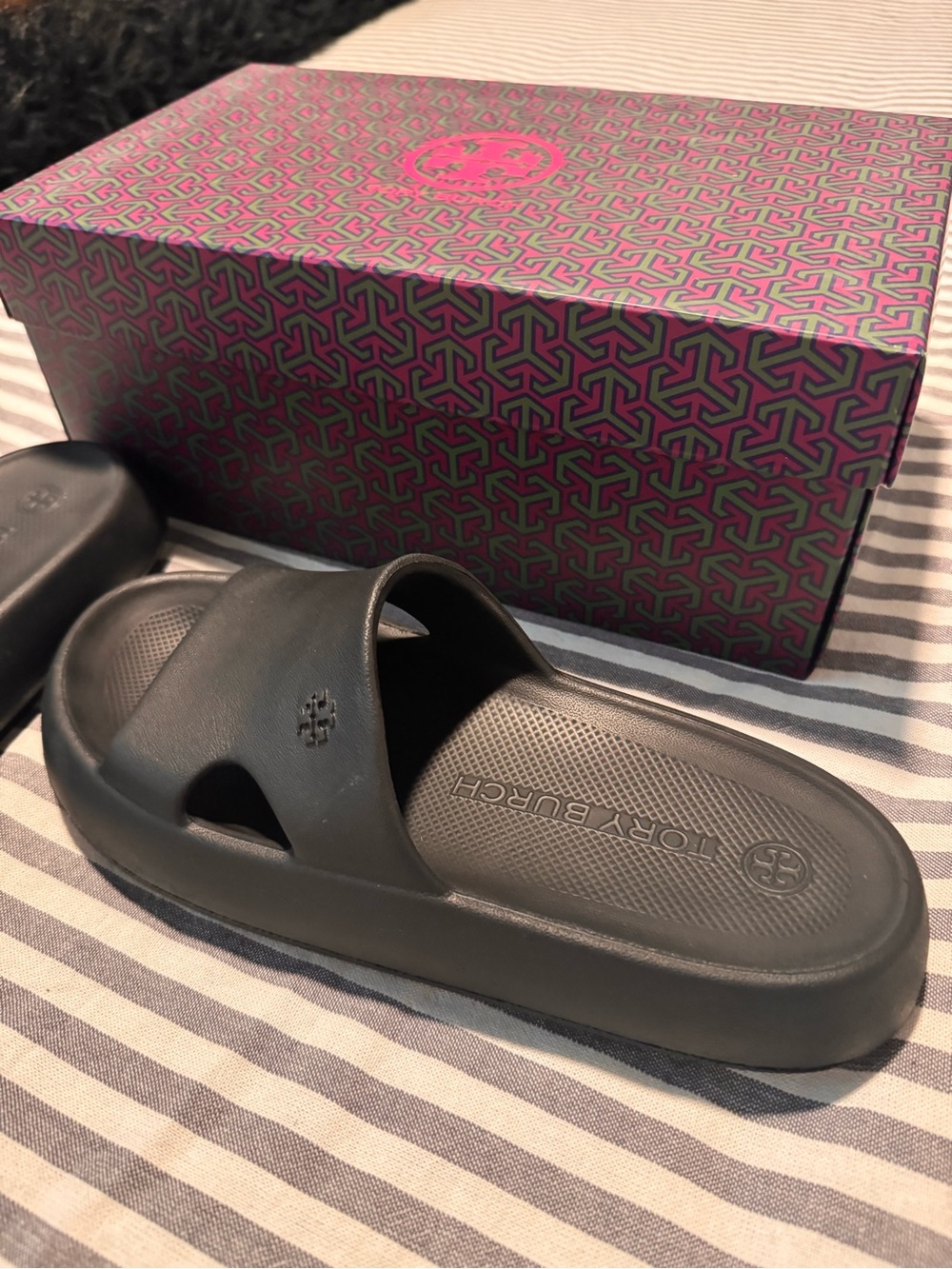 Tory Burch Perfect Black Shower Slide - EVA